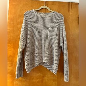 Gray Chunky Knit Sweater